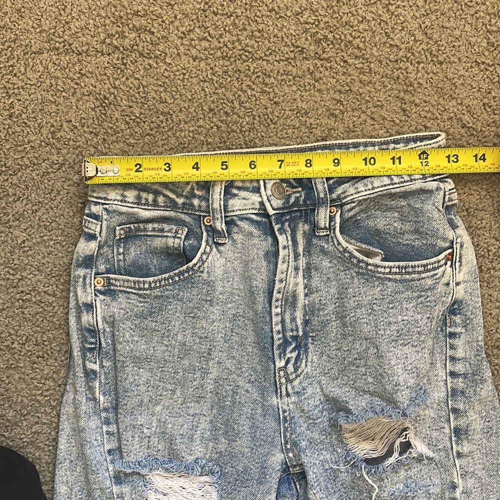 Spotted Blue Wild Fable High Rise Ripped Jeans - Picture 5 of 7